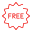 Free Free Label  Icon