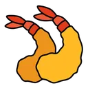 Free Fried Shrimp Cuisine Seafood Icon