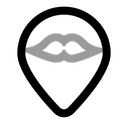 Free Friseurstandort  Symbol