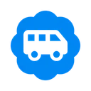 Free Van Shuttle Bus Transport Symbol