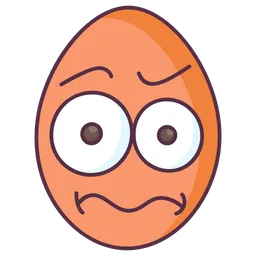 Free Frown Egg  Icon