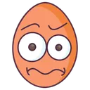 Free Edible Frown Egg Egg Shell Icon