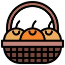 Free Basket Fruit Oranges Icon