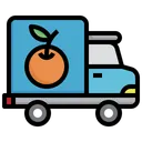 Free Fruit Delivery Truck  Icon