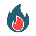 Free Fuego Llama Luz Icono