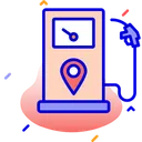 Free Fuel Location Map Pump Icon