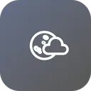 Free Fullmoon Moon Cloud Icon
