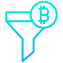 Free Sorting Bitcoin Bitcoin Funnel Bitcoin Filter Icon