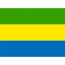 Free Gabon Drapeau Pays Icône