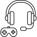 Free Gaming Headset Headphones Audio Gear Icon