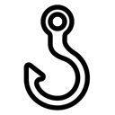 Free Anzuelo Captura Pesca Icono