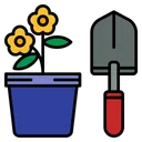 Free Flower Shovel Plant Icon