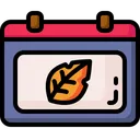 Free Autumn Calendar Time And Date Icon