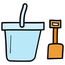 Free Shovel Gardening Bucket Gardening Tools Icon