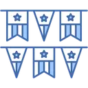 Free Garland Bunting United States Icon