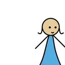Free Garota Stick Stickgirl Ícone