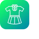 Free Menina Uniforme Pano Ícone