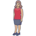 Free Menina Colegial Adolescente Ícone