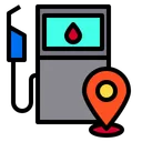 Free Gas Station Location  Icon