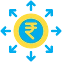 Free Rupias Gastar Investir Ícone