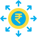 Free Rupias Gastar Investir Ícone