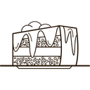 Free Geback Kuchen Stuck Symbol