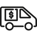 Free Geld LKW Transport Bank Symbol