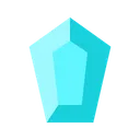 Free Gem Diamond Polygon Icon