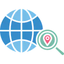 Free Geographical Positioning Of A User Internet Locator Service User Location Icon