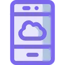 Free Nuvem Rede Smartphone Ícone