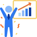 Free Gewinn Steigerung Analyse Symbol