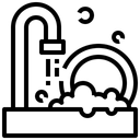 Free Geschirrspülen  Symbol