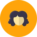 Free Gesicht Madchen Lockig Symbol