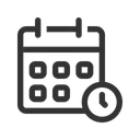 Free Gestion Del Tiempo Tiempo De Reunion Horario De Programacion Icono