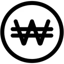 Free Won Wahrung Munze Symbol