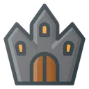 Free Ghost Castle Halloween Icon