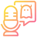 Free Ghost Story Microphone Voice Recording Icon
