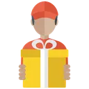Free Gift Delivery Logistic Delivery Home Delivery Icon