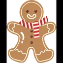 Free Gingerbread Man Christmas Elements Christmas Ornament Icon