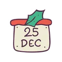 Free 25 Dicembre Data Calendario Icon