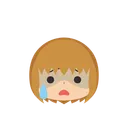 Free Girl Emoji Anxious Icon