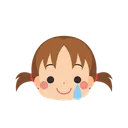 Free Girl Emoji Smiling Icon