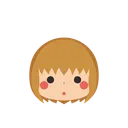 Free Girl Emoji Flushed Icon