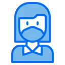 Free Female Woman Medical Masks Icon