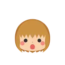 Free Girl Emoji Open Mouth Icon