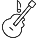 Free Linienstile Fur Musiksymbole Icon