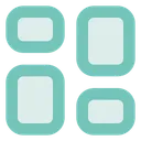 Free Gitter Vier Gitter Layer Symbol