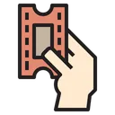 Free Ticket Hand Travel Icon