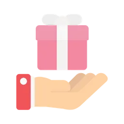 Free Giving Gift Box  Icon