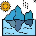 Free Glacier Melting  Icon